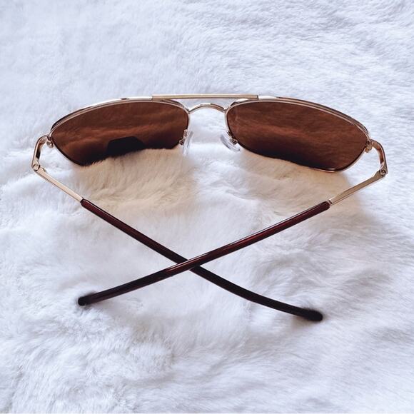 Tessa Brown Rectangular Polarized Sunglasses - Picture 12 of 13